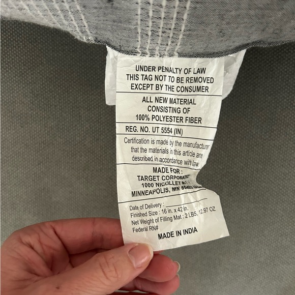 Hearth & Hand with Magnolia 16x42" Lumbar Pillow - Picture 2 of 5